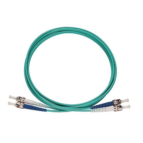 228051305 Rutenbeck ST-D/ST-D Patchkabel, OM3, aqua, 5m Produktbild Front View L