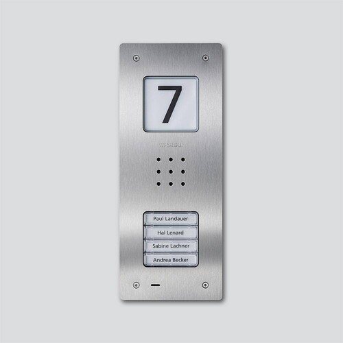 210009119-00 Siedle CAU 850-4-0 E Audio- Türstation Siedle Compact Unterputz Produktbild Front View L