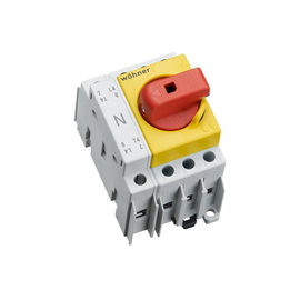 92095745 Wöhner 33839 Lasttrennschalter 16A CAPUS 3-polig + N, rg Rahmenklemme  Produktbild
