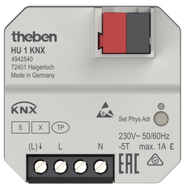 4942540 Theben KNX 1-fach Heizungsaktor UP, KNX Data Secure Produktbild front M