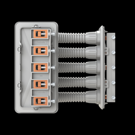 2CPX052468R9999 ABB Sammelschienen- Eckverbinder 5-polig 250A ComfortLine Produktbild front M