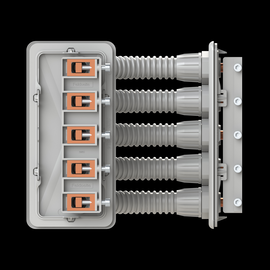 2CPX052469R9999 ABB CZC18 Sammelschienen-Eckverbinder 5-polig 315A Produktbild front M