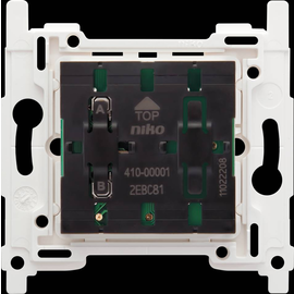 410-00001 Niko Sockel für drahtlosen Schalter mit 2 Bedientasten Produktbild front M