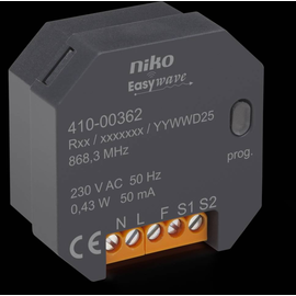 410-00362 Niko Drahtloser 2 Kanal Sender nach dem Easywave Protokoll Produktbild front M