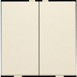 100-51002 Niko Zweifach Taster für Niko Home Control, cream Produktbild front M