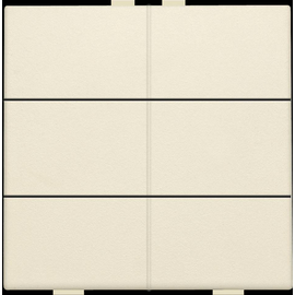 100-51006 Niko 6 fach Taster für Niko Home Control, cream Produktbild front M