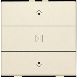 100-52073 Niko Einfach Audiosteuerung mit LEDs für Niko Home Control, cream Produktbild front M