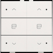 101-52036 Niko Zweifach Taster mit LED für Niko Home Control, white Produktbild front S