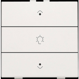 101-52043 Niko Einfach Dimmersteuerung für Niko Home Control mit LEDs, white Produktbild front M