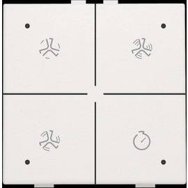 101-52054 Niko Belüftungssteuerung mit LED für Niko Home Control, white Produktbild front M