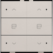 102-52036 Niko Zweifach Taster mit LED für Niko Home Control, light grey Produktbild front S