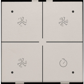102-52054 Niko Belüftungssteuerung mit LED für Niko Home Control, light grey Produktbild front M