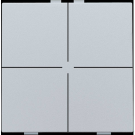 121-51004 Niko 4 fach Taster für Niko Home Control, sterling coated Produktbild front M