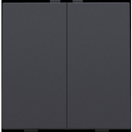 122-51002 Niko Zweifach Taster für Niko Home Control, anthracite coated Produktbild front M