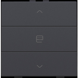 122-51033 Niko Einfach Motorsteuertaster für Niko Home Control, anthracite coated Produktbild front M