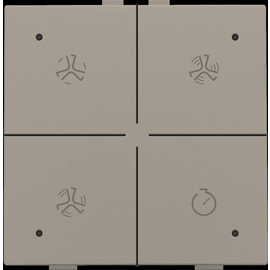 123-52054 Niko Belüftungssteuerung mit LED für Niko Home Control, bronze coated Produktbild front M