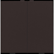 124-51002 Niko Zweifach Taster für Niko Home Control, dark brown coated Produktbild front S