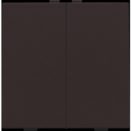 124-51002 Niko Zweifach Taster für Niko Home Control, dark brown coated Produktbild front M
