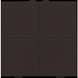 124-51004 Niko 4 fach Taster für Niko Home Control, dark brown coated Produktbild front M