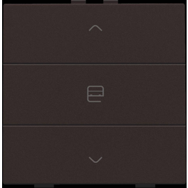 124-51033 Niko Einfach Motorsteuertaster für Niko Home Control, dark brown coated Produktbild front M