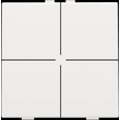 154-51004 Niko 4 fach Taster für Niko Home Control, white coated Produktbild front S