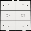 154-52046 Niko Doppel Dimmersteuerung mit LED für Niko Home Control, white co Produktbild front S