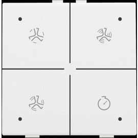 154-52054 Niko Belüftungssteuerung mit LED für Niko Home Control, white coated Produktbild front M