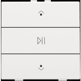 154-52073 Niko Einfach Audiosteuerung mit LEDs für Niko Home Control, white c Produktbild front M