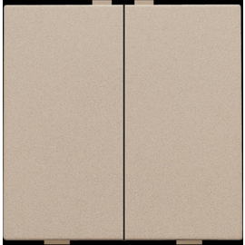 157-51002 Niko Zweifach Taster für Niko Home Control, champagne coated Produktbild front M