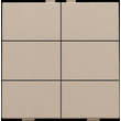 157-51006 Niko 6 fach Taster für Niko Home Control, champagne coated Produktbild front S