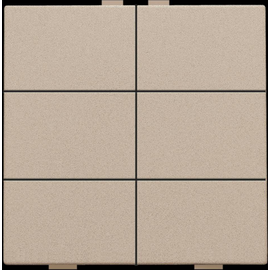 157-51006 Niko 6 fach Taster für Niko Home Control, champagne coated Produktbild front M
