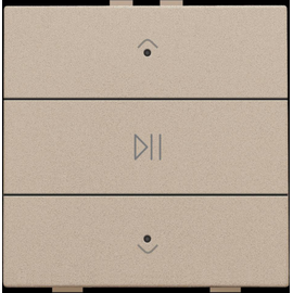 157-52073 Niko Einfach Audiosteuerung mit LEDs für Niko Home Control, champag Produktbild front M