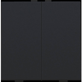 161-51002 Niko Zweifach Taster für Niko Home Control, black coated Produktbild front M