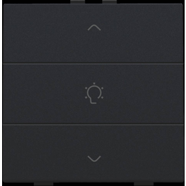 161-51043 Niko Einfach Dimmersteuerung für Niko Home Control, black coated Produktbild front M