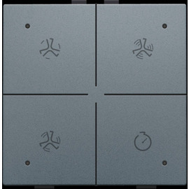 220-52054 Niko Belüftungssteuerung mit LED für Niko Home Control, blue grey co Produktbild front M