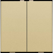 221-51002 Niko Zweifach Taster für Niko Home Control, gold coated Produktbild front S