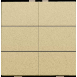 221-51006 Niko 6 fach Taster für Niko Home Control, gold coated Produktbild front M