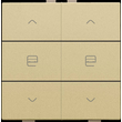 221-51036 Niko Zweifach Taster für Niko Home Control, gold coated Produktbild front S