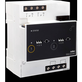 550-00340 Niko Universal Dimm Modul 2 x 400 W für Niko Home Control Produktbild front M