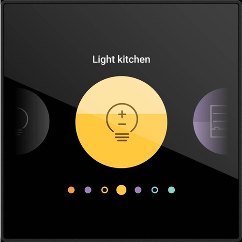 551-18001 Niko Digital black, vernetzbarer, personalisierbarer Bedien Produktbild