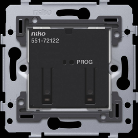 551-72112 Niko Vernetzter Doppelschalter, Sockel, 2 x 10 A (max. Produktbild front M