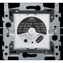 310-01900 Niko Sockel für Universal Drehdimmer mit PLC Entstörung 5 ¿ 325 W Produktbild