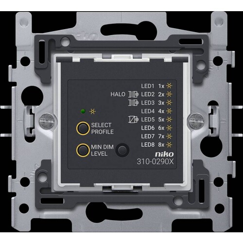 310-02900 Niko Sockel für Universal Tastdimmer PLC Entstörung, 3   300 W, 2 Produktbild