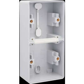 700-83201 Niko Spritzwassergeschützte, vertikale Doppel Aufputzdose mit zwei M Produktbild front M