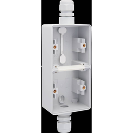 700-84261 Niko Spritzwassergeschützte, vertikale Doppel Aufputzdose mit je ein Produktbild front M