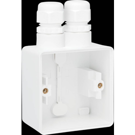 701-84152 Niko Spritzwassergeschützte Aufputzdose mit einer zweifacher Kabele Produktbild front M