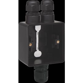 761-84162 Niko Spritzwassergeschützte Aufputzdose mit einer zweifacher Kabele Produktbild front M