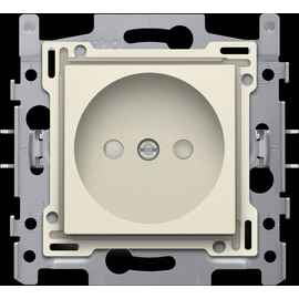 100-66505 Niko Steckdose ohne Erdung, mit integriertem erhöhten Berührungssch Produktbild front M