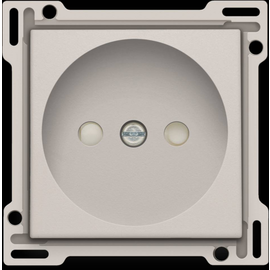 102-66501 Niko Abdeckung für Steckdose ohne Erdung, mit integriertem erhöhten Produktbild front M