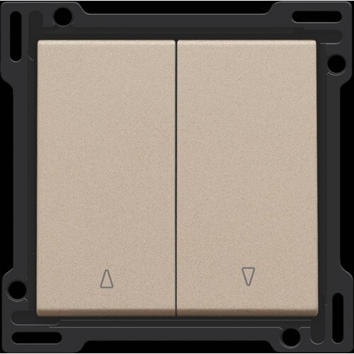 157-65914 Niko Abdeckung für Doppel Rollladentaster, champagne coated Produktbild